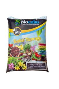 Biogeko All Mix Solucan Gübresi Katkılı Yüksek Kaliteli %100 Doğal Saksı Toprağı 10 lt