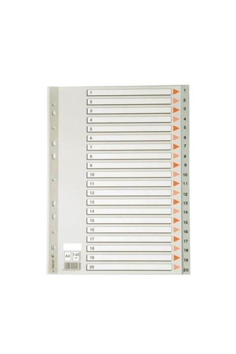 Comix A4 Seperatör 1-20 Rakamlı Plastik İx920