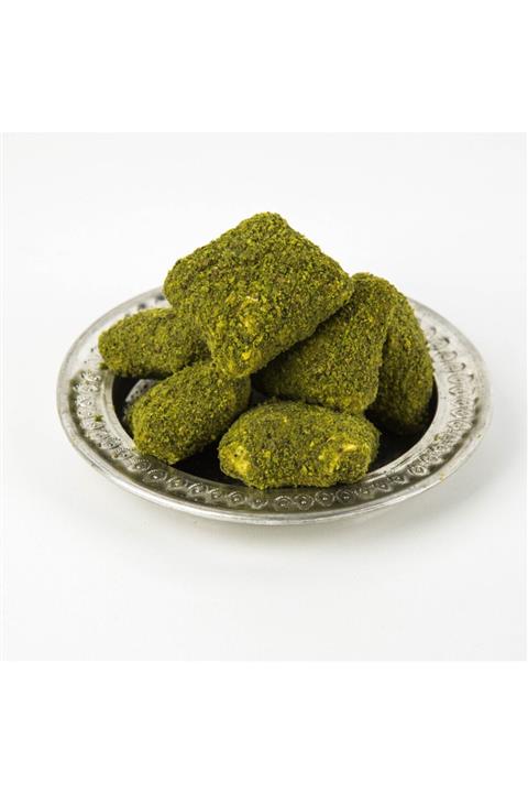 KISSAGIDA Antep Fıstıklı Muska Bohça Lokum (içi Çikolata Dolgulu) (500gr.)