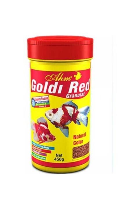 Ahm Goldi Red Granülat Japon Balığı Yemi 250 ml