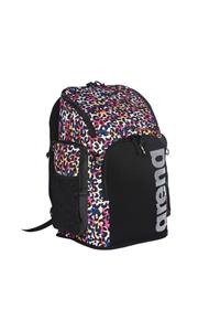 ARENA Unisex Siyah Team Backpack 45 Allover Cheetah Sırt Çantası