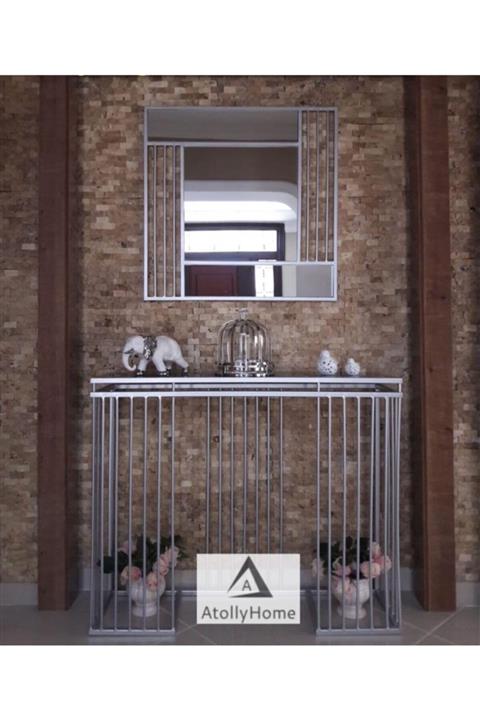 Atolly Home Ayna Dahil Çubuklu Dresuar