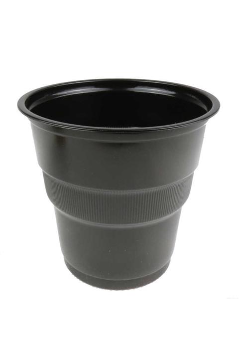 whiteavm Bardak Plastik 200 Cc Siyah Pk:25