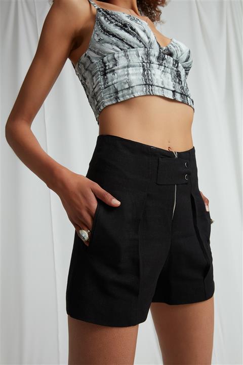 nisalin Leia Şort / Siyah