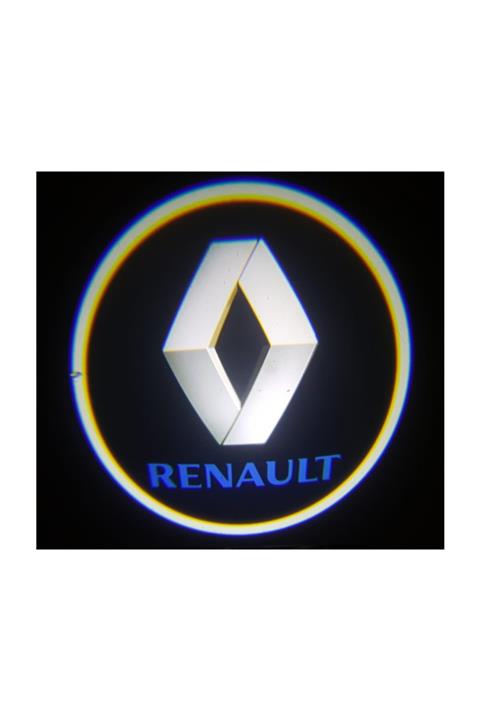 Renault Araçlar Için Pilli Yapıştırmalı Kapı Altı Led Logo
