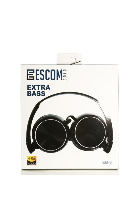 Escom Gold Exstra Bass Kulaküstü Mikrofonlu Oyuncu Kulaklığı