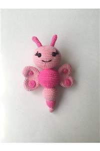 AmigurumiBüşra Amigurumi Organik Örgü Kelebek Çıngırak Diş Kaşıyıcı