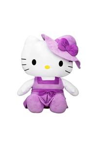 Hello Kitty Şapkalı Peluş 70 cm. - Mor