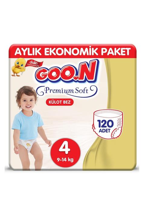 Goo.n Goon Premium Soft Külot Bez 4 Beden 120 Adet
