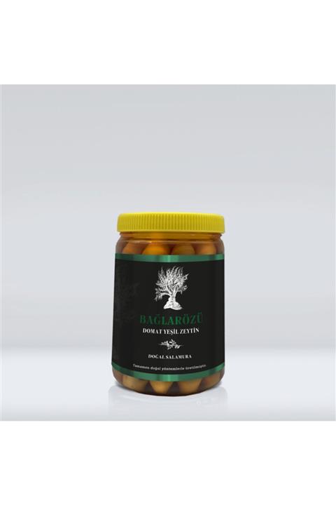 Bağlarözü Iyi Tarım Sertifikalı Domat Xl Yeşil Zeytin 640 gr