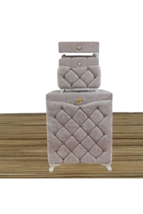 Sonem Çeyiz Kirli Banyo Çamaşır Sepeti 3lü 0909p