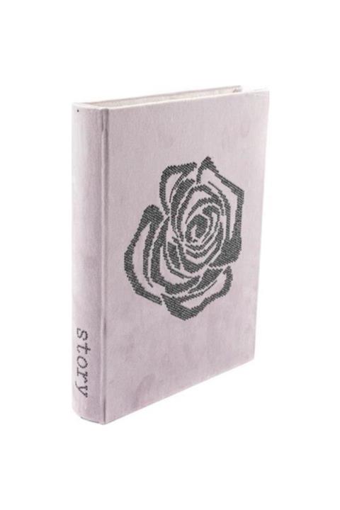 Yasmina Pembe Story Kadife Kitap Kutu 28x22x4 Cm