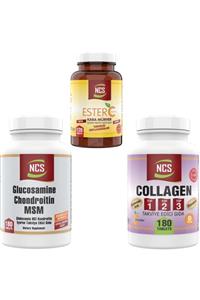 NCS Collagen Tip 1 2 3 180 Tab Glucosamine 180 Tab Ester C 120 Tab