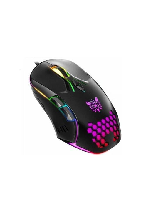 Coverzone Nıkuma Cw902 6400dpı Rgb Arka Aydınlatmalı Petek Görünümlü Kablolu Oyuncu Mouse