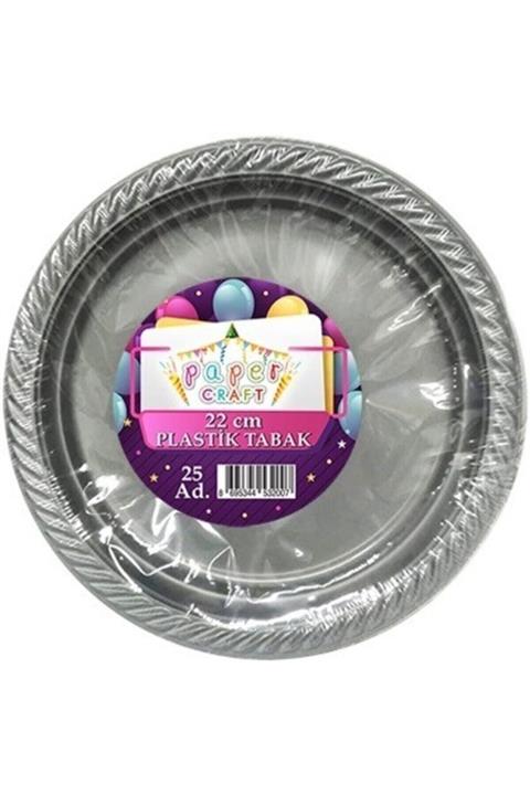 papercraft 25li Plastik Gri Tabak