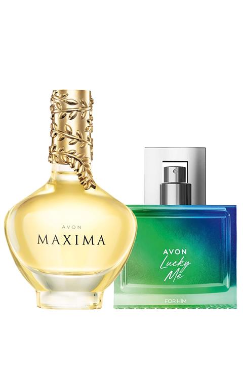 AVON Lucky Me Erkek Parfüm edt 75 ml Ve Maxima Kadın Parfüm edp 50 ml
