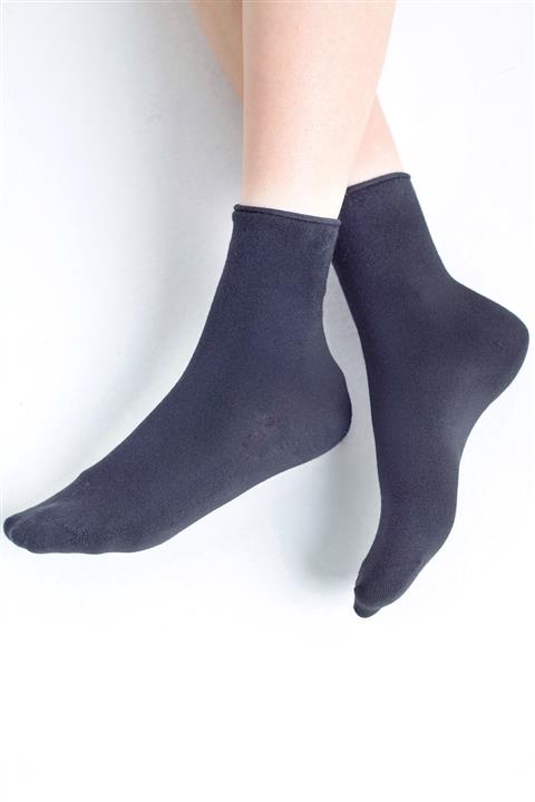 Forwena Antrasit Modal Pamuklu Dikişsiz Kadın Soket Çorap