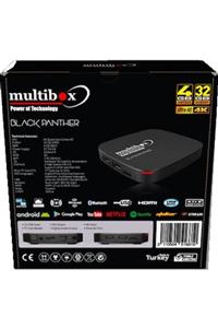 MD GRUP Multibox Black Panter - Android Box 4gb Ram 32gb Hafıza Android Tv Medya Oynatıcı