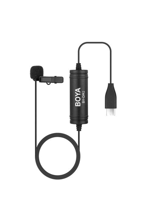 BOYA Uyumlu By-dm2 Type-c Telefon Yaka Mikrofonu Kit