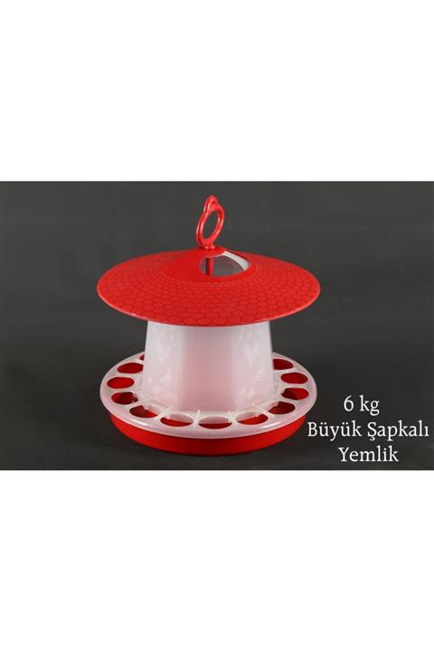 ALGÜL İNŞAAT PLASTİK VE BİJUTERİ 6 Kg Büyük Şapkalı Askılı Yemlik
