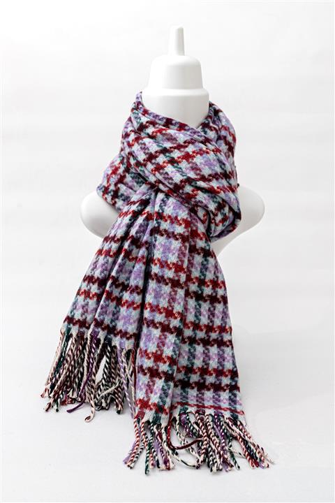 Monascarfs Renkli Desen Kadın Atkı