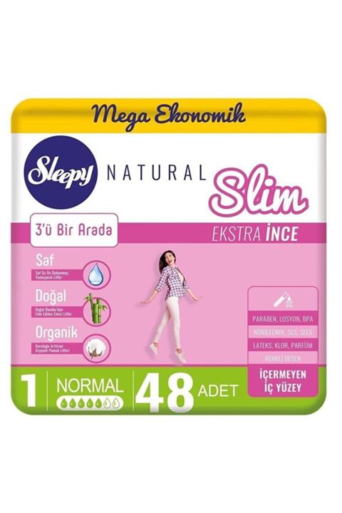 Sleepy Natural Slim Ekstra Ince Normal 48 Ped