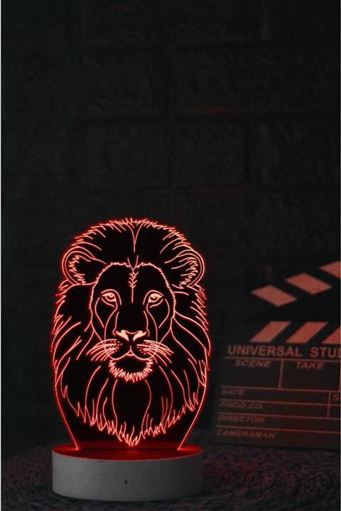 Yubi Design Aslan Gs - 3 Boyutlu Dekoratif Gece Lambası 3d