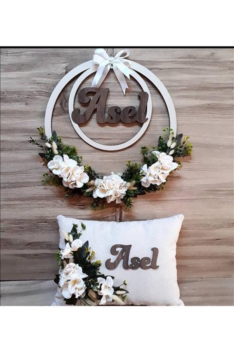 ebay organizasyon Kapı Süsü Ve Yastık Set