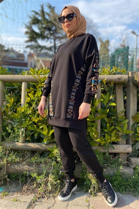 meqlife Nakış Detaylı Sweatshirt