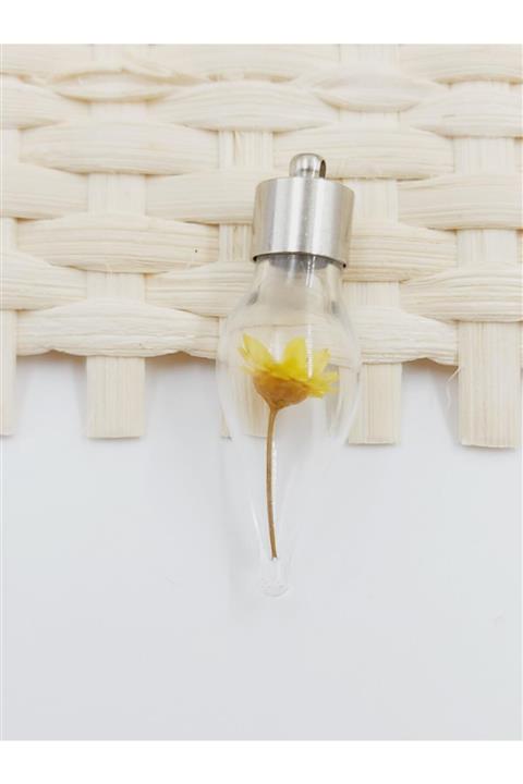 mykonsept Renkli Çiçek Fanus Kolye 4 Adet