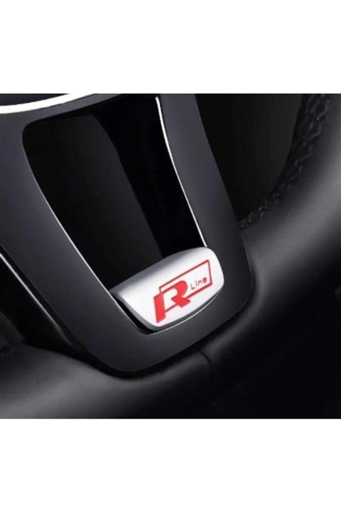 G Max Volkswagen R-line Direksiyon Logosu Kırmızı Metal