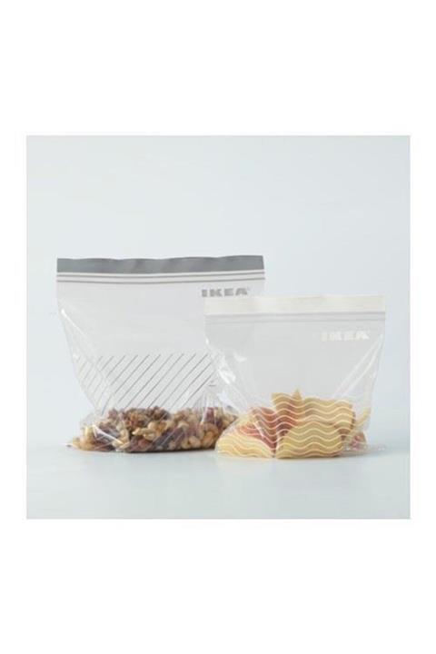 BARBUN Istad Kililtli Buzdolabı Poşeti -50 Adet - Gri