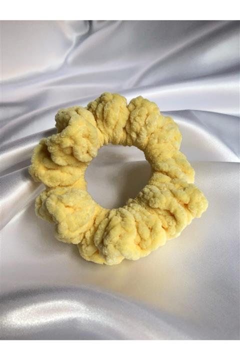 KALINKA Sarı Kadife Saç Tokası