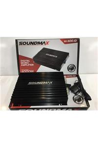 Soundmax Sx-600.1d Oto Mono Amfi 4000w Max. Güç Bas Kontrol Aparatlı