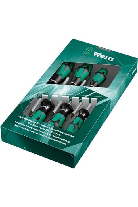 wera 352/6 Bombe Başlı Tornavida Seti 2 8 Mm 6 Parçalı