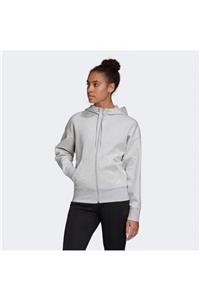 adidas Kadın Gri Sweatshirt W 3s Dk Fz S Hd