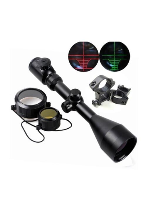 Nikula 3-9x56eg Yüksek Kaliteli Çıft Işık Kırmızı,yeşil Kaynaklı Avcılık Süfer Tüfek Dürbün(b)