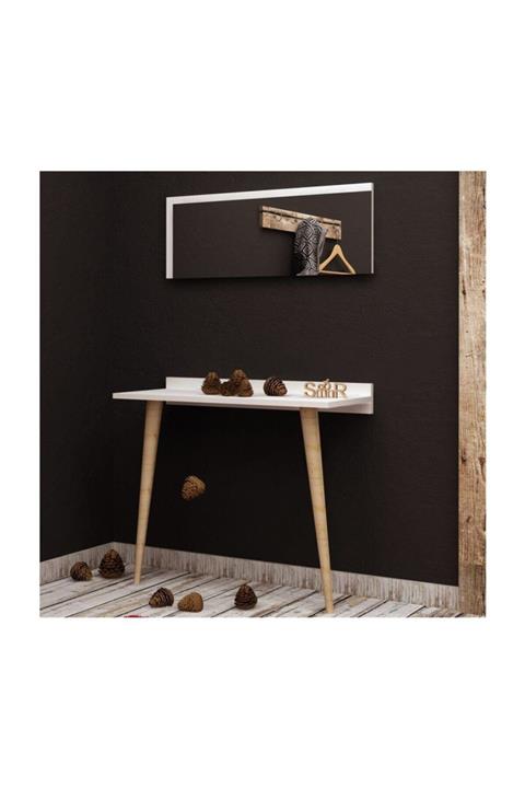 EraHome Beyaz Aynalı Soft Dresuar