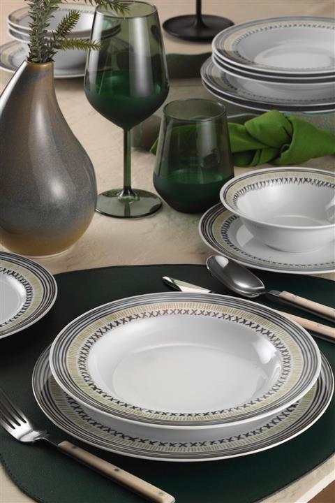 Kütahya Porselen Yasemin 24 Parça Yemek Seti Dg473