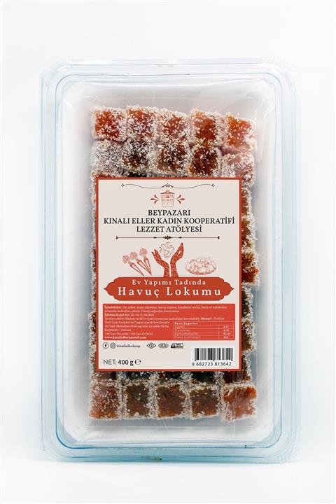 Kınalı Eller Kadın Kooperatifi Beypazarı Havuç Lokumu 400 gr