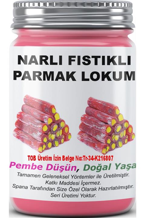 SPANA Narlı Fıstıklı Ev Yapımı Katkısız Parmak Lokum 330 gr