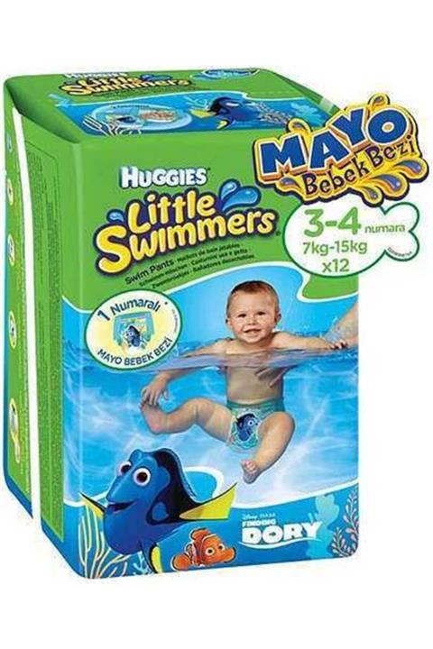 Huggies Little Swimmers Mayo Bebek Bezi S-m 12 Adet 7-15 kg