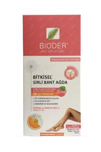 Bioder Bitkisel Tüy Azaltıcı Sirli Ağda Bandı Hassas Cilt 12'li