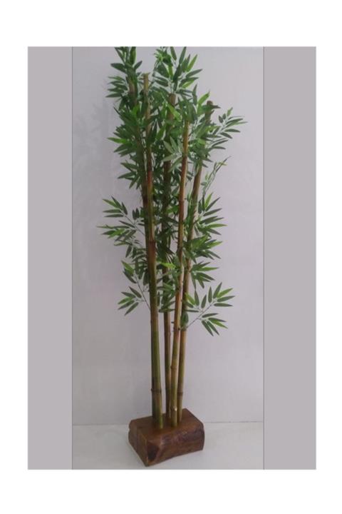 Lam'Bamboo Nature Wood Köşe Bambu Saksı