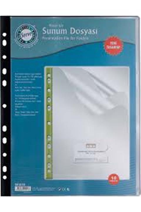 Serve Prezentasyon Sunum Dosyası 10 Lu Siyah Sv-6110