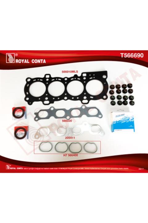 Royal Takım Conta Üst Sıl.contalı (3s4g 6051 Aa) Fiesta/fusion 1,25/1,
