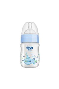 Wee Baby Klasik Plus Geniş Ağızlı Isıya Dayanıklı Cam Biberon 280 Ml. Mavi 141