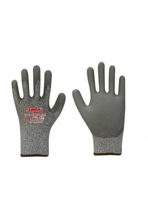 zimak El112 Pu Kaplı Kesilmez Iş Eldivenleri 12 Çift Profesyonel