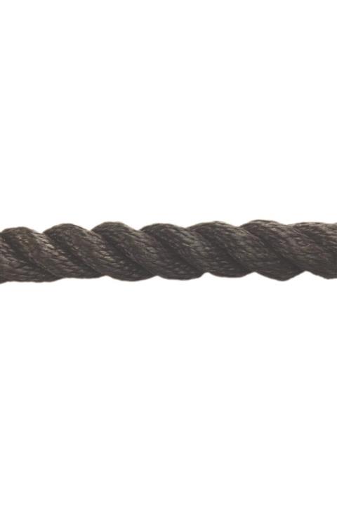 Dolphin Rope Polyester Halat 3 Kollu 22 Mm Siyah