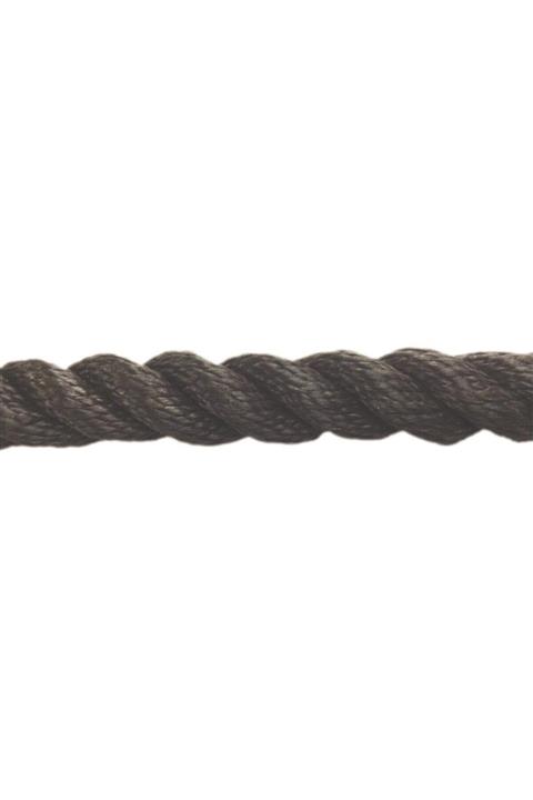 Dolphin Rope Polyester Halat 3 Kollu 16 Mm Siyah
